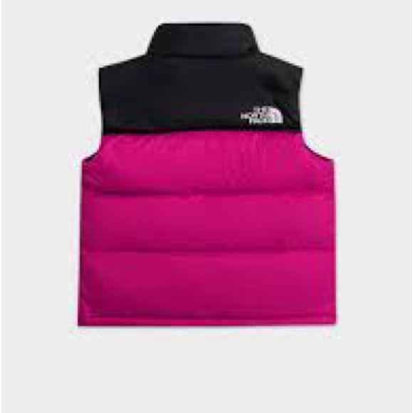 💗 The North Face 1996 Nuptse 700 Black and Pink Puffer Vest - Picture 7 of 16